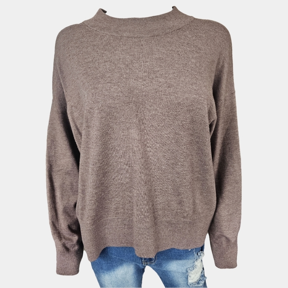A New Day Mock Neck Long Sleeve Pullover Sweater Size L